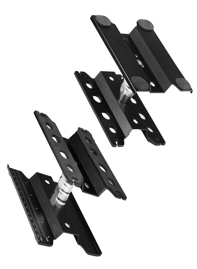 Buddy RC RC Hobby Car Workstation Work Stand Aluminum Repair Workstation 360 Degree Rotation Lift Or Lower with Screw Tray for 1/8 1/10 1/12 Scale RC Trucks Buggy (Black) - Image 4